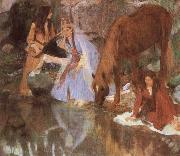 Edgar Degas Mlle Eugenie Fiocre in the Ballet Spain oil painting reproduction